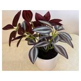 Threshold Potted Faux Plant - Variegated Pothos in White Pot