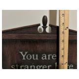 Grain Belt Beer Diamond Sign & You Are a Stranger Here But Once Wall Plaque (Lot of 2)