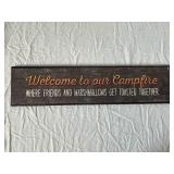 Assorted Decorative Wood Signs & Towels - It Doesn't Get Any Better & Welcome to Our Campfire