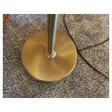 Brushed Nickel Floor Lamp with Pleated Fabric Shade