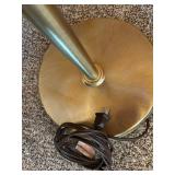 Brushed Nickel Floor Lamp with Pleated Fabric Shade