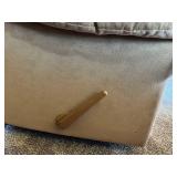 Beige Fabric Recliner Chair with Footrest