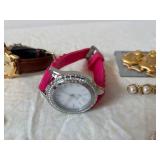 Timex Watches & Assorted Jewelry Lot - Pearls, Bracelets & Earrings