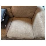 DreamQuest Memory Foam Enso Sleep System & Beige Upholstered Sofa