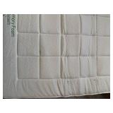 DreamQuest Memory Foam Enso Sleep System & Beige Upholstered Sofa