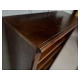 Solid Wood Bookcase with Four Fixed Shelves - Tall Display Cabinet