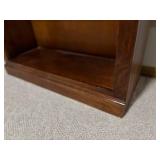Solid Wood Bookcase with Four Fixed Shelves - Tall Display Cabinet