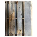 Rustic Reclaimed Wood Wall Shelf with Black Iron Bracket - Industrial 3-Tier Display