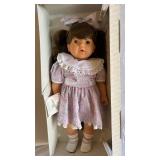 Gotz Fashion Doll in Floral Dress with Lace Collar - Original Box