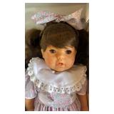 Gotz Fashion Doll in Floral Dress with Lace Collar - Original Box