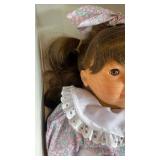 Gotz Fashion Doll in Floral Dress with Lace Collar - Original Box