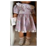 Gotz Fashion Doll in Floral Dress with Lace Collar - Original Box