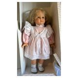 Goetz Fashion Doll in Pink Dress with White Apron - Boxed