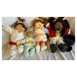 Cabbage Patch Kids (Lot of 4) - Vinyl Baby Dolls with Outfits & Accessories