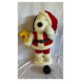Peanuts Snoopy Santa Plush With Woodstock - Holiday Display Figurine