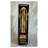 Star Wars Episode I 12-Inch Figures - Qui-Gon Jinn & Jar Jar Binks with Millennium Falcon Playset