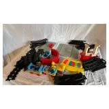 LEGO Train Track Lot - Curved Rails, Baseplates, Minifigures & Accessories
