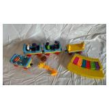 LEGO Train Track Lot - Curved Rails, Baseplates, Minifigures & Accessories
