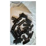 LEGO Train Track Lot - Curved Rails, Baseplates, Minifigures & Accessories