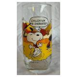 McDonald's Camp Snoopy Collection Glasses - Peanuts Cartoon Glassware Set