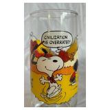 McDonald's Camp Snoopy Collection Glasses - Peanuts Cartoon Glassware Set