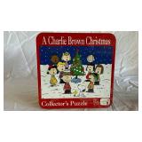 Peanuts Charlie Brown Christmas Puzzle & Frosty The Snowman Bobblehead (Lot of 2)