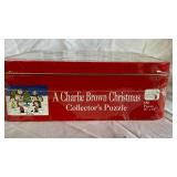 Peanuts Charlie Brown Christmas Puzzle & Frosty The Snowman Bobblehead (Lot of 2)