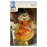 Peanuts Charlie Brown Christmas Puzzle & Frosty The Snowman Bobblehead (Lot of 2)