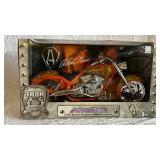 Arlen Ness Legends Iron 1/6 Scale Custom Motorcycle - Orange/Green Flame