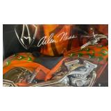 Arlen Ness Legends Iron 1/6 Scale Custom Motorcycle - Orange/Green Flame