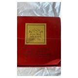 Lenox Petite Floral Christmas Emerald Hurricane & Ruby Hurricane and Piano Playing Santa