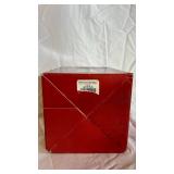 Lenox Petite Floral Christmas Emerald Hurricane & Ruby Hurricane and Piano Playing Santa