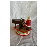 Lenox Petite Floral Christmas Emerald Hurricane & Ruby Hurricane and Piano Playing Santa