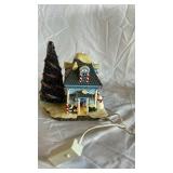 Flicker N Glow Illuminated Ornament Stand with Glass Ornament - Rauch Holiday Decor