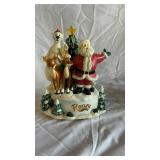 Flicker N Glow Illuminated Ornament Stand with Glass Ornament - Rauch Holiday Decor
