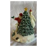 Flicker N Glow Illuminated Ornament Stand with Glass Ornament - Rauch Holiday Decor