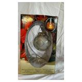 Flicker N Glow Illuminated Ornament Stand with Glass Ornament - Rauch Holiday Decor