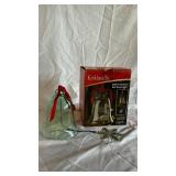 Flicker N Glow Illuminated Ornament Stand with Glass Ornament - Rauch Holiday Decor
