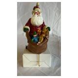 Department 56 Nostalgic Santa Stocking Hanger - North Pole Series (Set of 3)