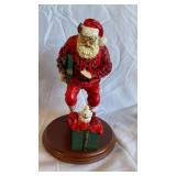 Assorted Christmas Figurines & Ornaments - Santa Figures, Village House & Snowmen
