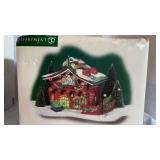 Department 56 Needle's Tree Farm North Pole Series Snow Village House & Porcelain (Lot of 2)
