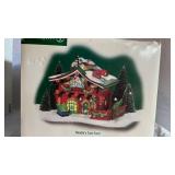 Department 56 Needle's Tree Farm North Pole Series Snow Village House & Porcelain (Lot of 2)