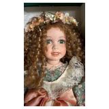 The Maggie Collection Brooke Doll - Floral Dress, Lace Trim & Flower Crown