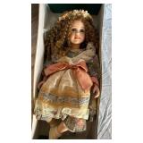 The Maggie Collection Brooke Doll - Floral Dress, Lace Trim & Flower Crown