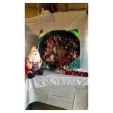 Jingle Bell Christmas Wreath with Ribbon Accents