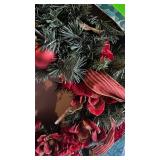 Jingle Bell Christmas Wreath with Ribbon Accents
