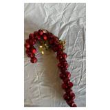 Jingle Bell Christmas Wreath with Ribbon Accents
