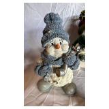Assorted Christmas Snowmen & Santa Figurines Holiday Decor Set