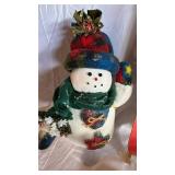 Assorted Christmas Snowmen & Santa Figurines Holiday Decor Set