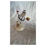 Assorted Christmas Snowmen & Santa Figurines Holiday Decor Set